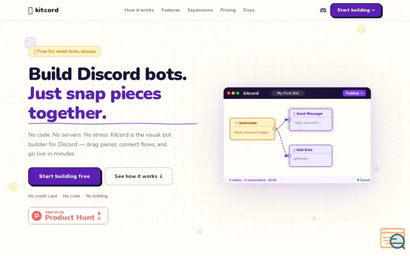 Screenshot of Kitcord