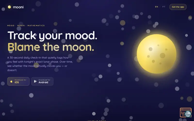 Screenshot of Mooni