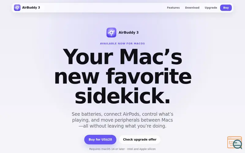Screenshot of AirBuddy 3