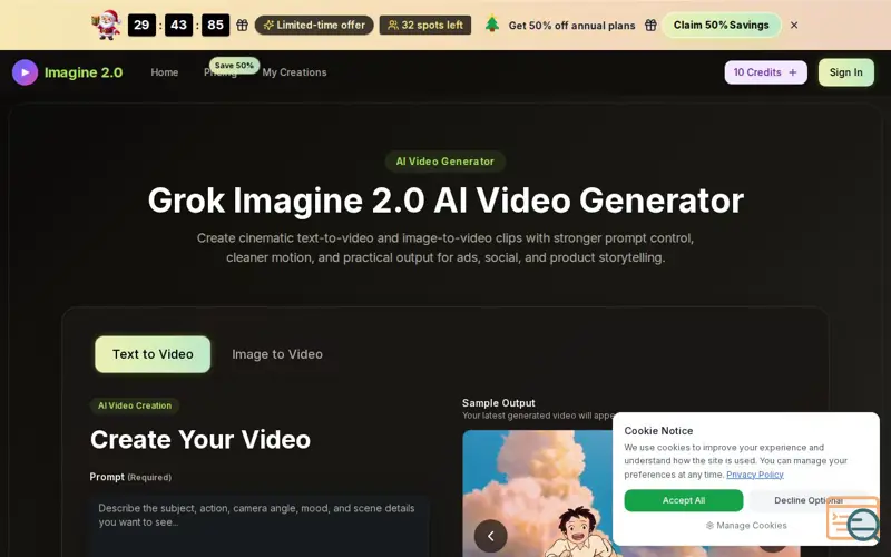 Screenshot of Imagine 2.0