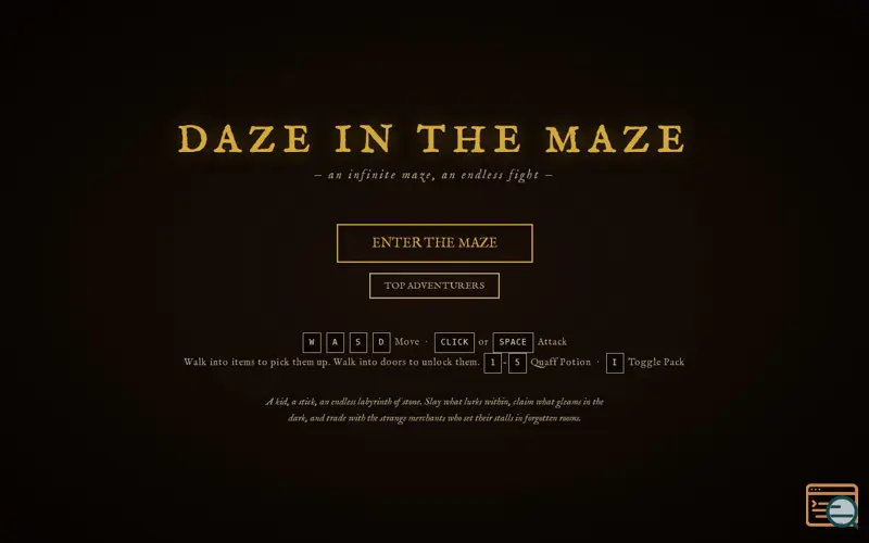 Screenshot of Daze in the Maze