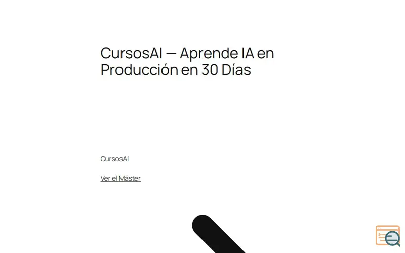 Screenshot of CursosAI, a launch using Tutor LMS