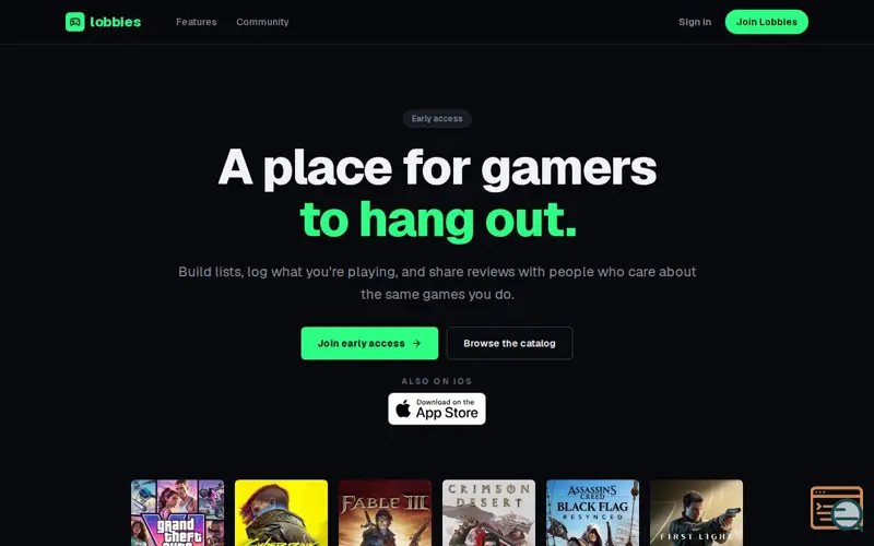 Screenshot of Lobbies