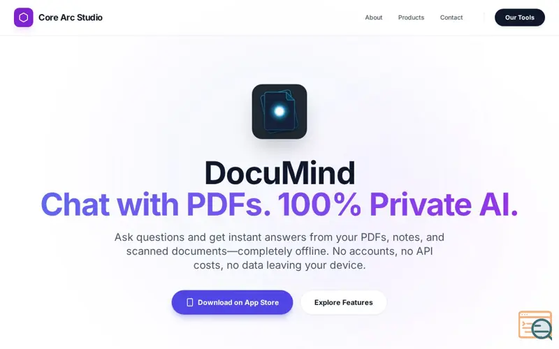 Screenshot of DocuMind