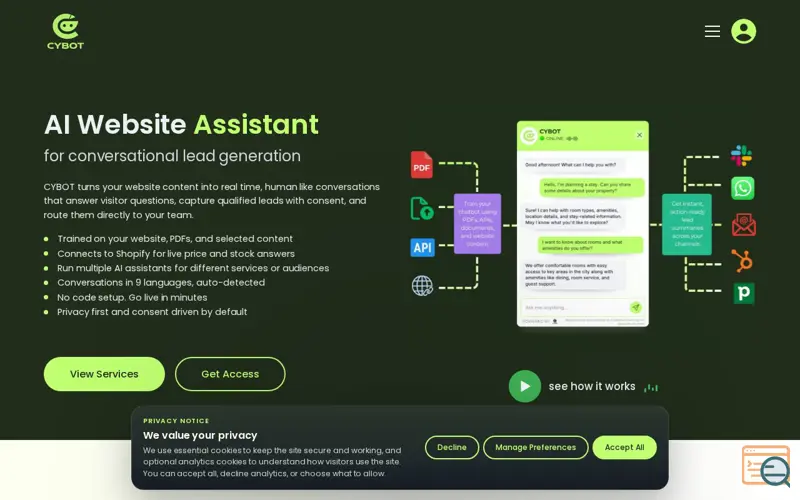 Screenshot of CYBOT