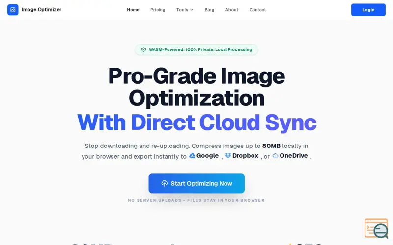 Screenshot of ImageOptimizer