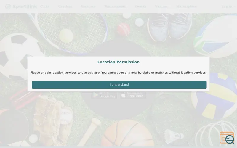 Screenshot of Sportilink