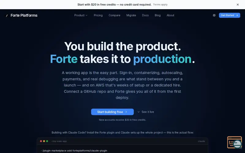 Screenshot of Forte