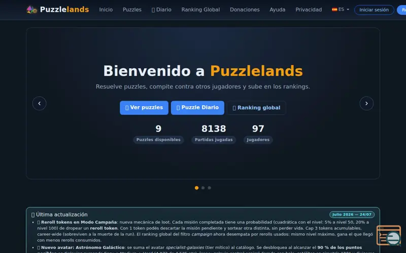 Screenshot of Puzzlelands