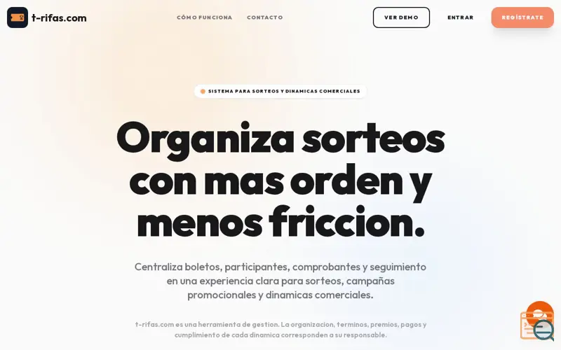 Screenshot of t-rifas.com