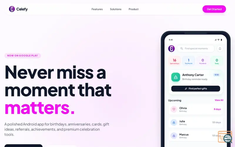 Screenshot of Celefy