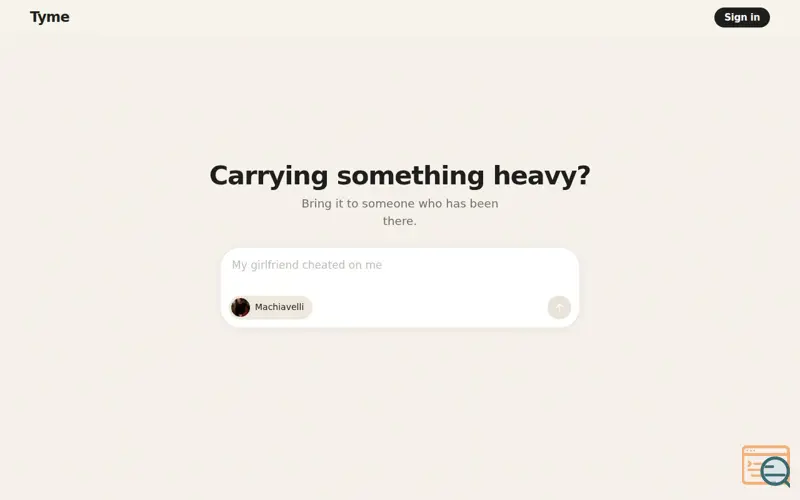 Screenshot of Tyme Chat