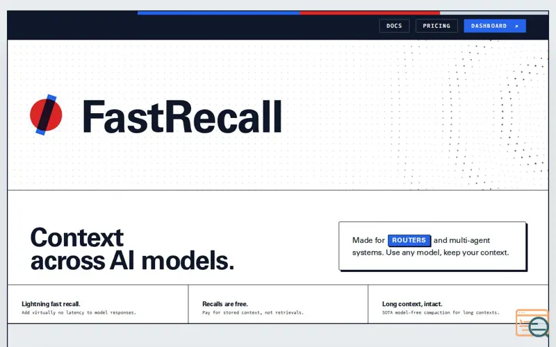 Screenshot of FastRecall | Home