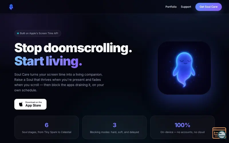 Screenshot of Soul Care