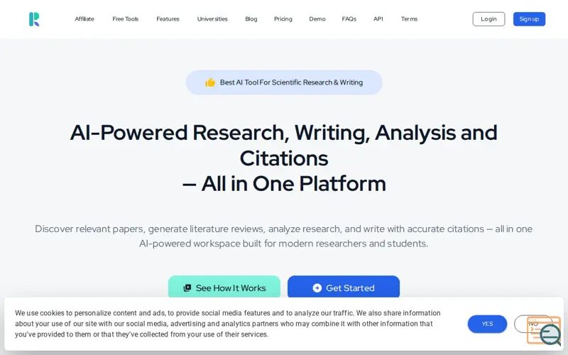 Screenshot of ResearchPal