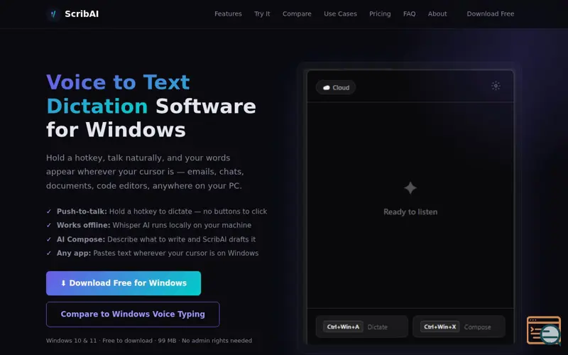 Screenshot of ScribAI