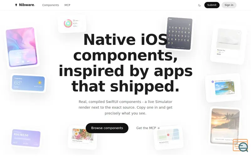 Screenshot of Nibware
