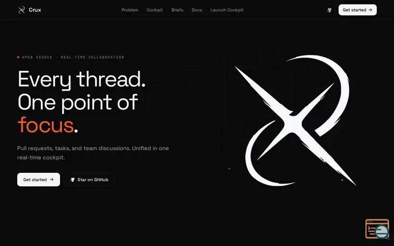 Screenshot of Crux — Unified Developer Collaboration
