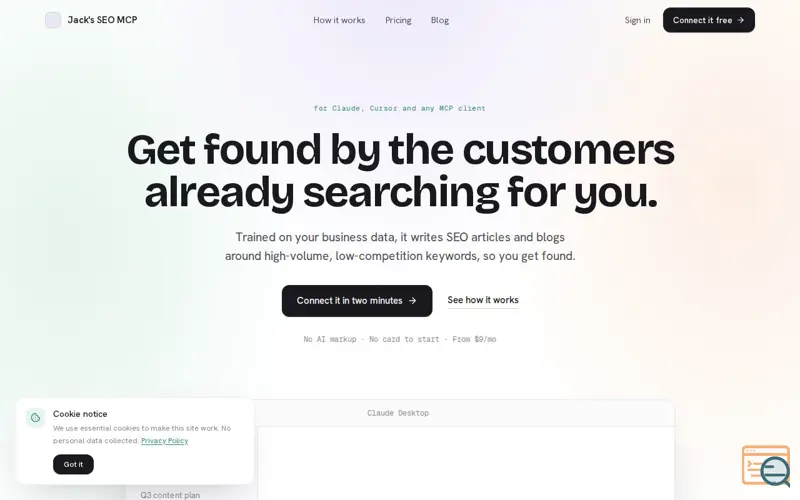 Screenshot of Jack's SEO MCP