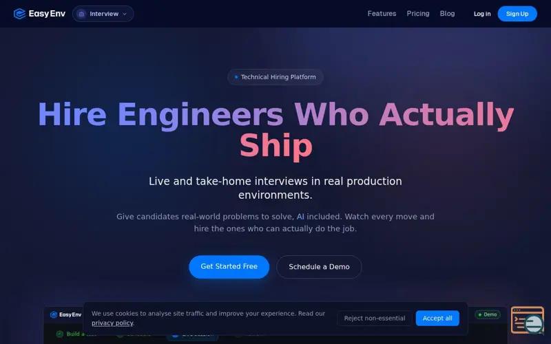 Screenshot of EasyEnv