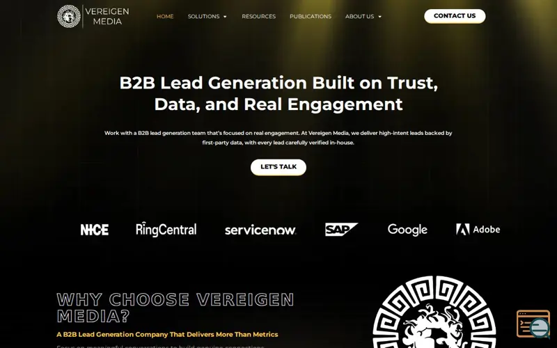 Screenshot of VCE by Vereigen Media