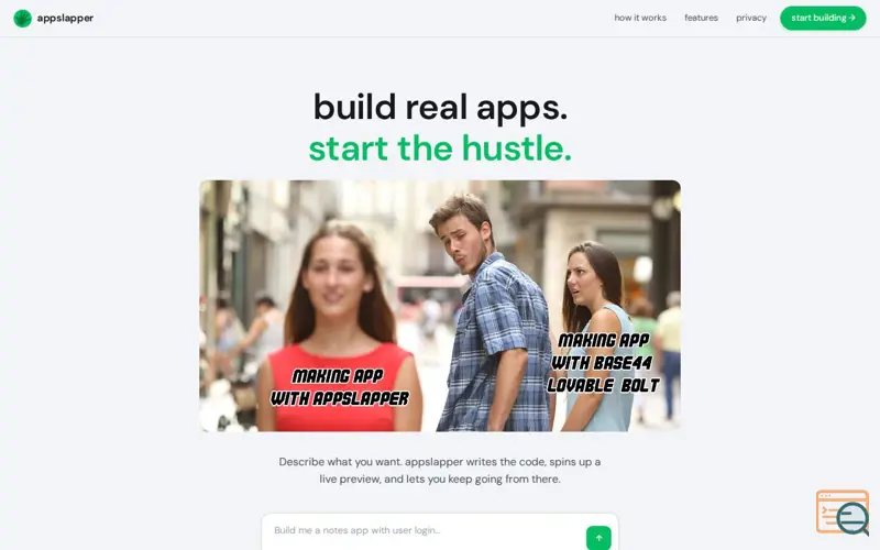 Screenshot of appslapper