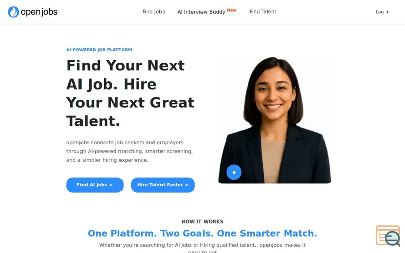 Screenshot of OpenJobs.ai