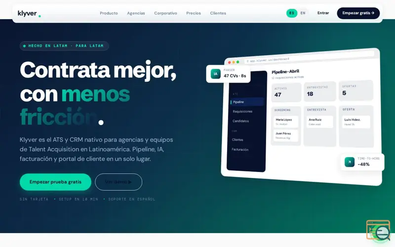 Screenshot of Klyver