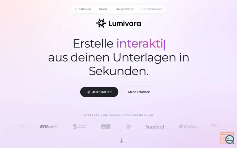 Screenshot of Lumivara 2 - OpenClaw for Students