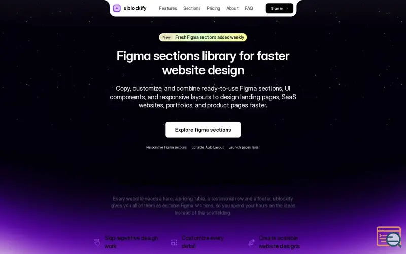 Screenshot of uiblockify