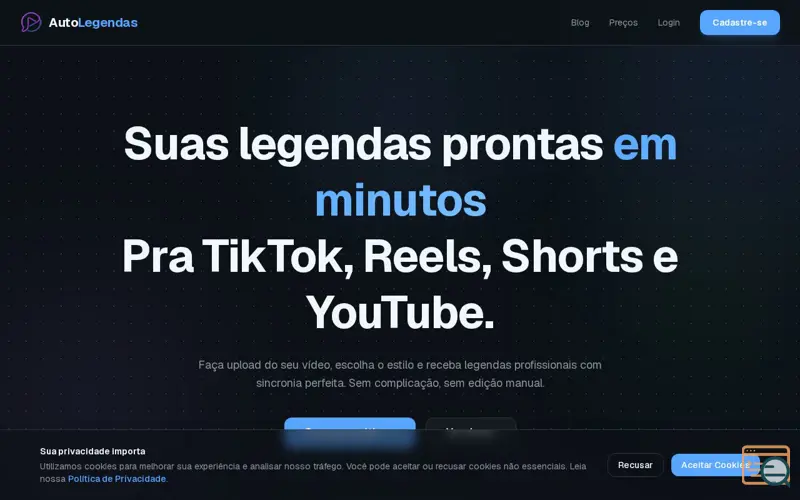 Screenshot of AutoLegendas