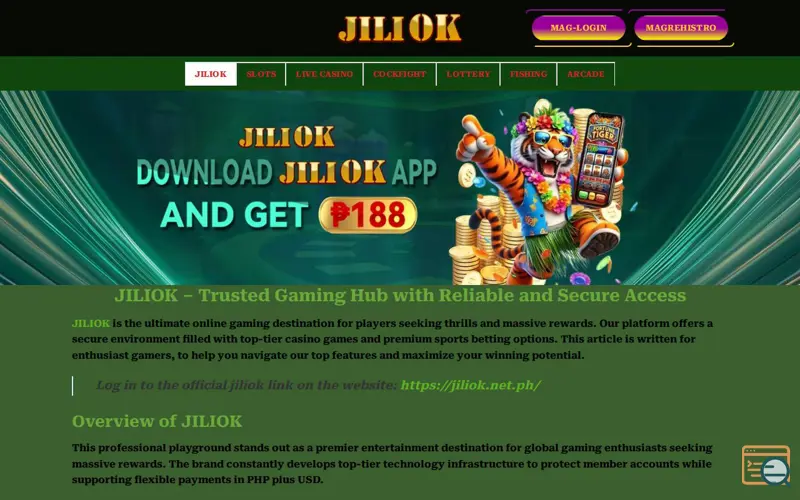 Screenshot of JILIOK
