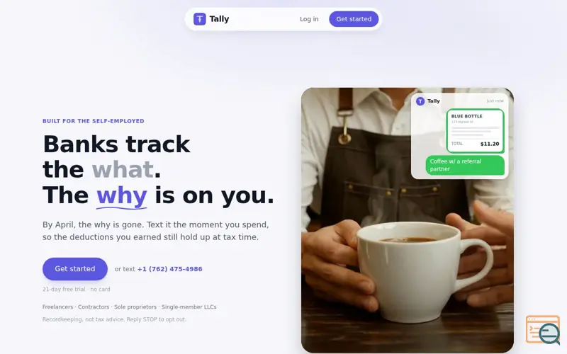 Screenshot of Tally