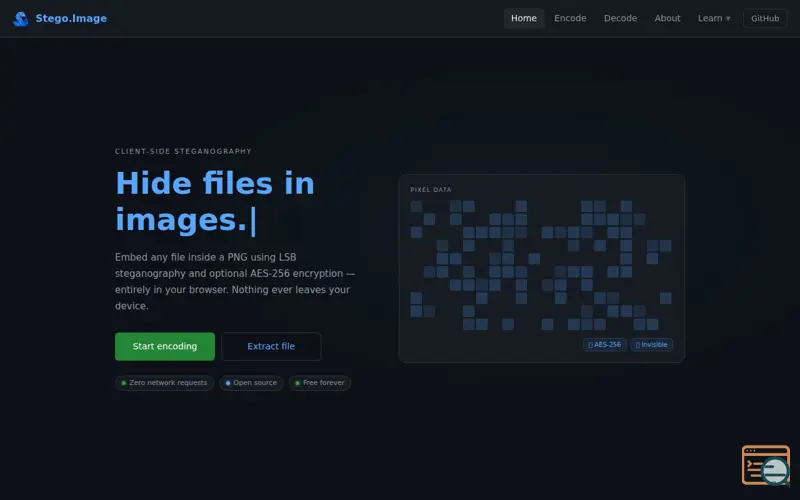 Screenshot of Stego.Image
