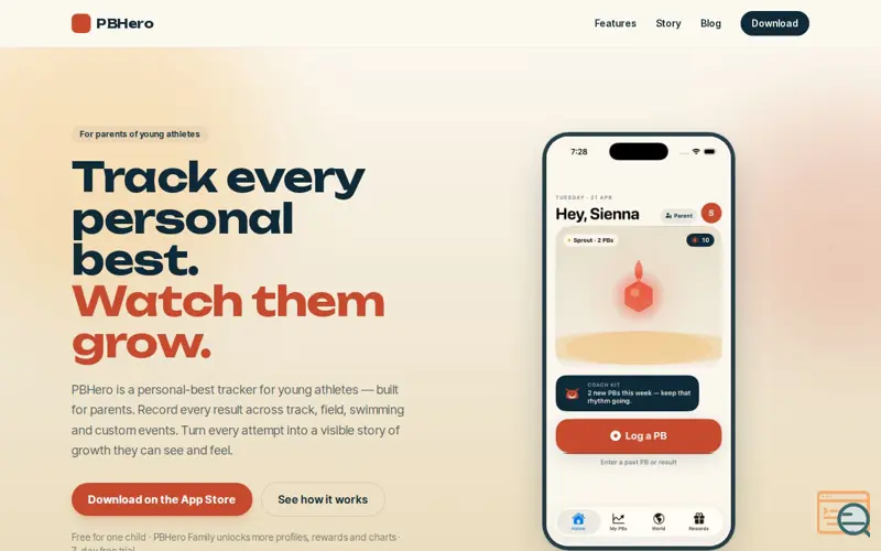 Screenshot of PB Hero