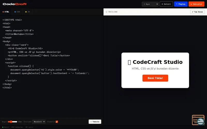 Screenshot of CodeCraft Studio