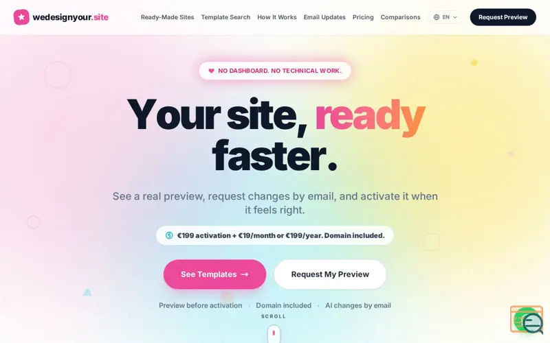 Screenshot of We Design Your Site