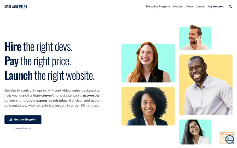 Screenshot of Executive Blueprint for Websites, a launch using Paid Memberships Pro