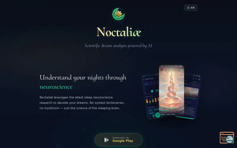 Screenshot of Noctaliæ – Scientific Dream Analysis 