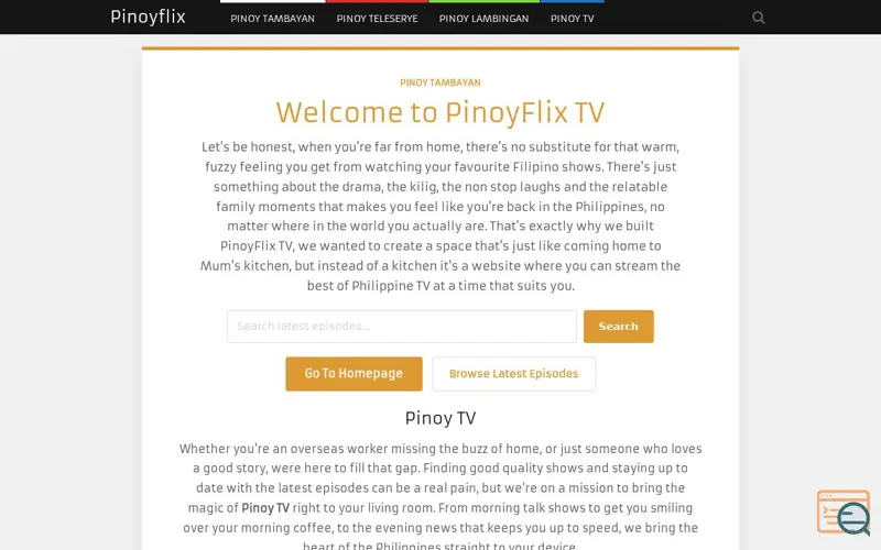 Screenshot of Pinoyflix - Pinoy TV