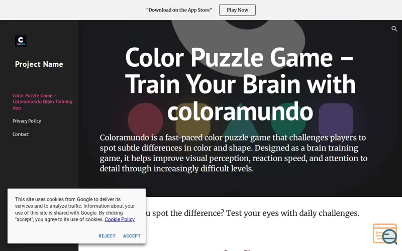 Screenshot of Coloramundo