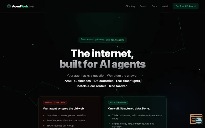 Screenshot of AgentWeb