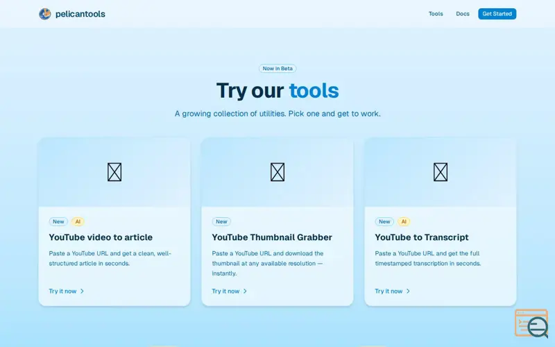 Screenshot of PelicanTools