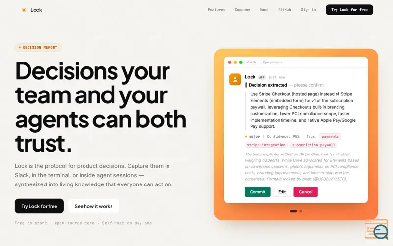 Screenshot of Lock