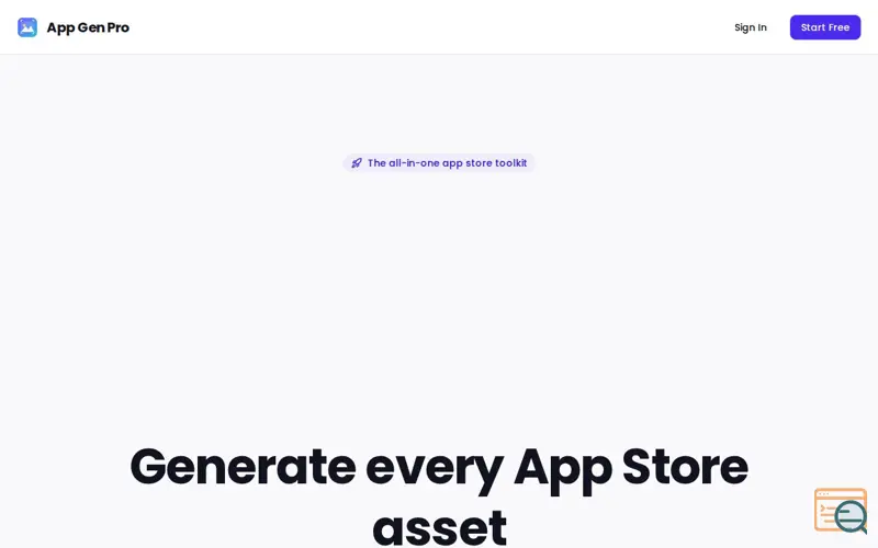 Screenshot of App Gen Pro, a launch using Google Cloud