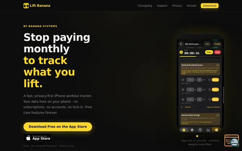 Screenshot of Lift Banana