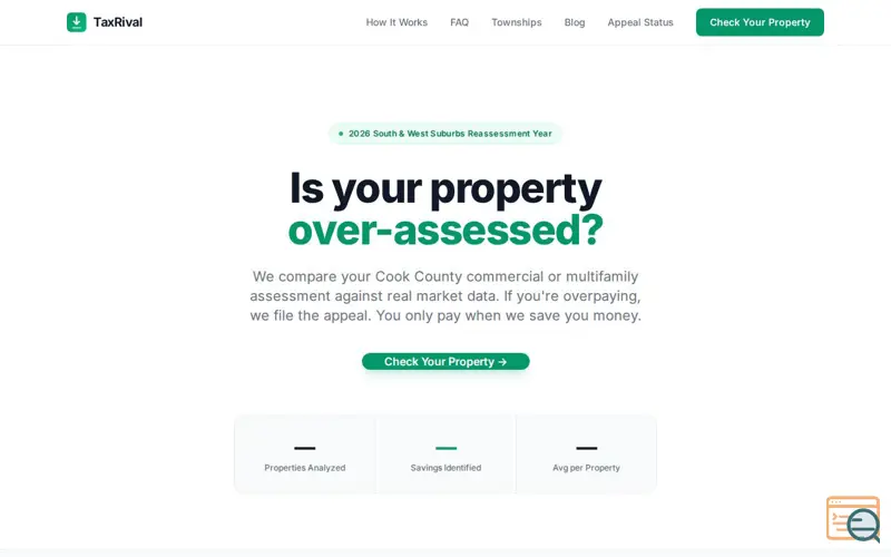 Screenshot of TaxRival