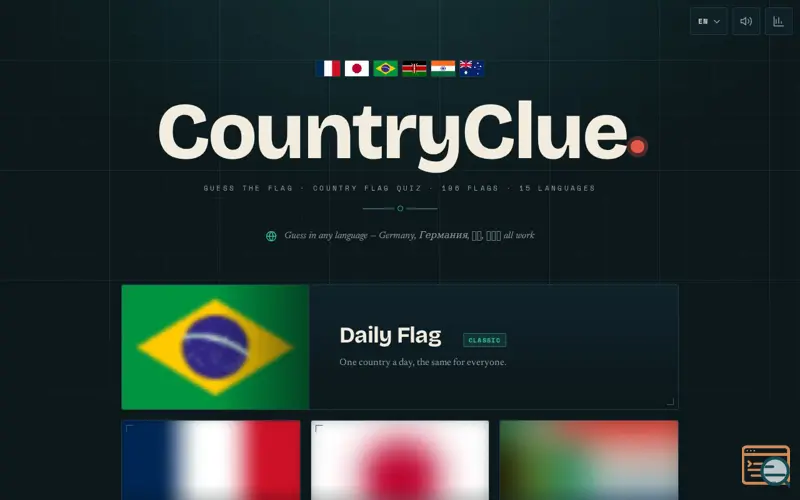 Screenshot of CountryClue