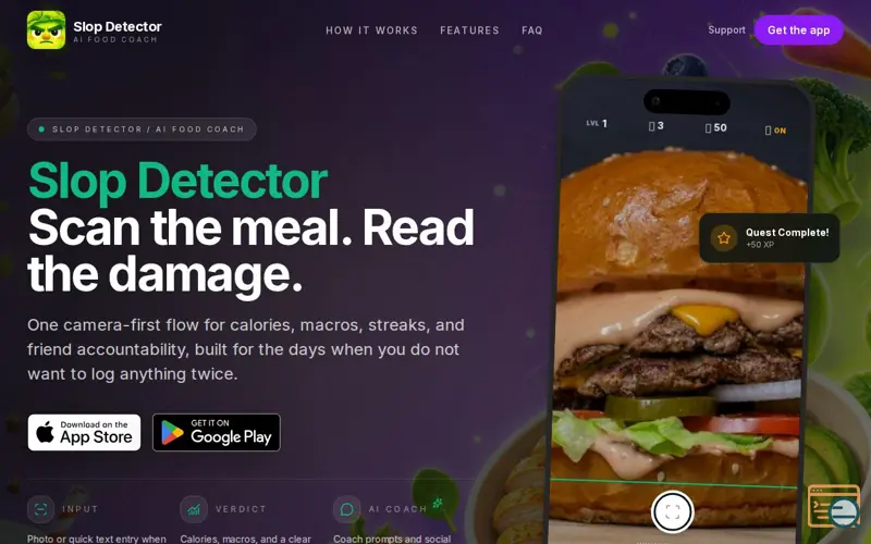 Screenshot of Slop Detector