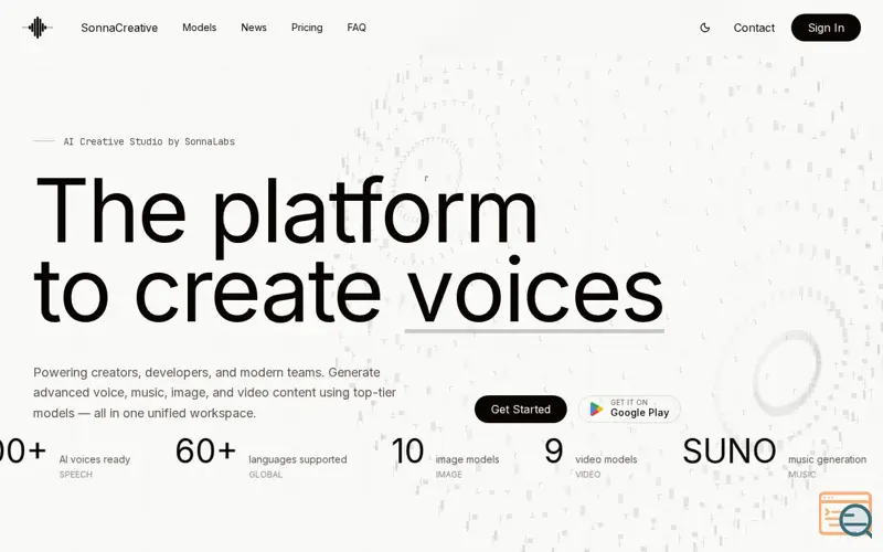 Screenshot of Sonna AI